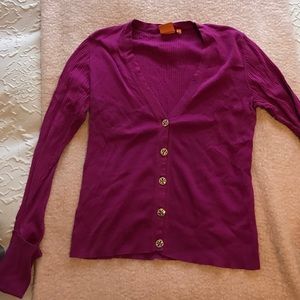Tory Burch cardigan - magenta
